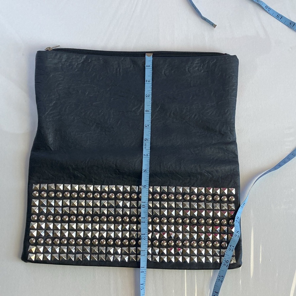 Fashion Studded Fold Over Zipper Clutch - Picture 10 of 10